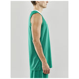 Progress Basket Singlet M - Green - Closeup 2