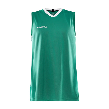 Progress Basket Singlet M - Green - Front