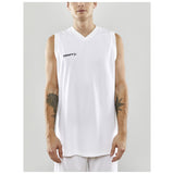 Progress Basket Singlet M - White - Closeup 1