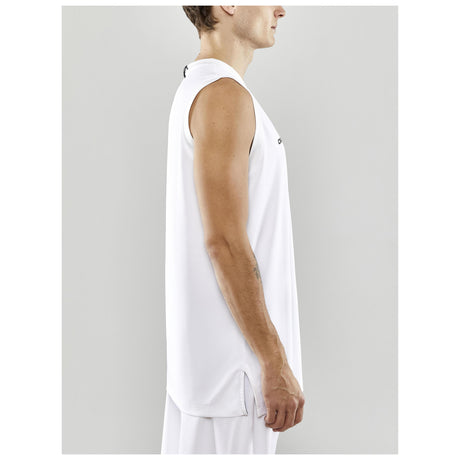 Progress Basket Singlet M - White - Closeup 2