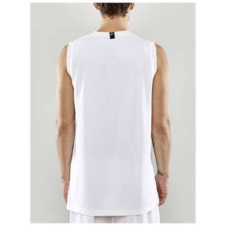 Progress Basket Singlet M - White - Closeup 3