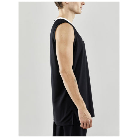 Progress Basket Singlet M - Black - Closeup 2