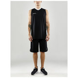 Progress Basket Singlet M - Black - Closeup 6