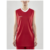 Progress Basket Singlet W - Red - Closeup 1