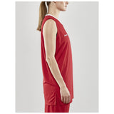 Progress Basket Singlet W - Red - Closeup 2