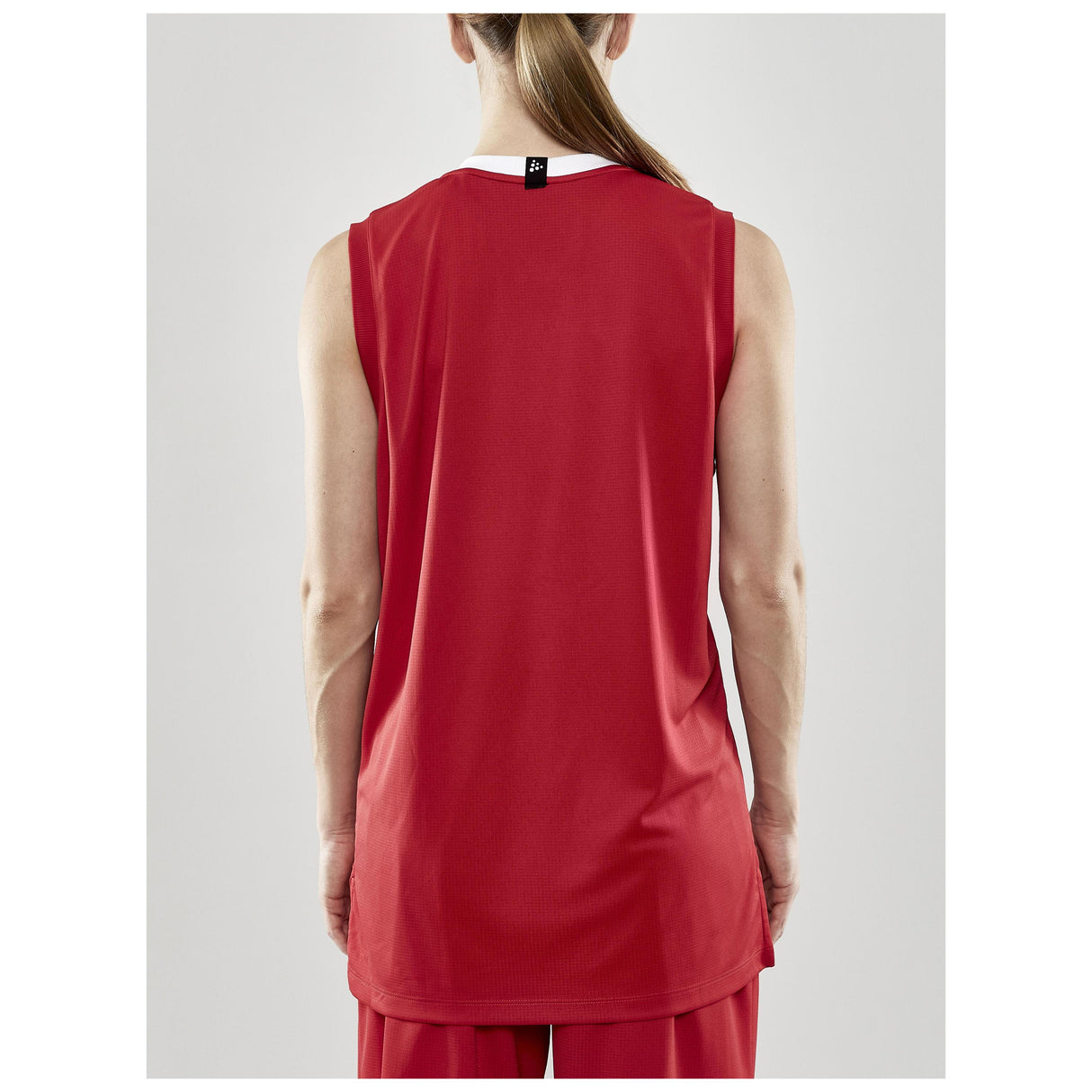 Progress Basket Singlet W - Red - Closeup 3