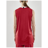 Progress Basket Singlet W - Red - Closeup 3