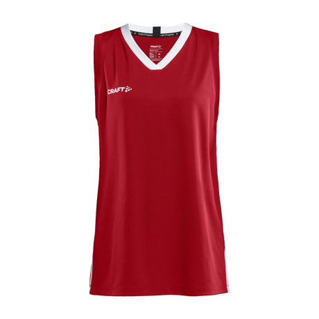 Progress Basket Singlet W - Red - Front