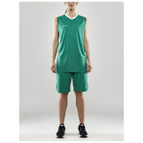 Progress Basket Singlet W - Green - Closeup 7