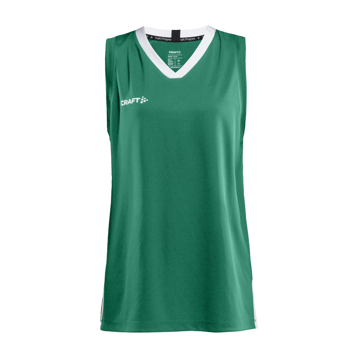 Progress Basket Singlet W - Green - Front