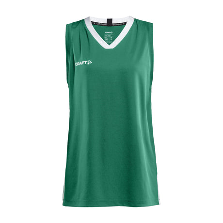 Progress Basket Singlet W - Green - Front