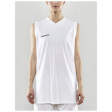 Progress Basket Singlet W - White - Closeup 1