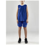 Progress Basket Singlet Jr - Cobalt - Closeup 7
