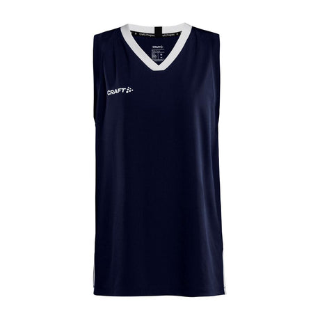 Progress Basket Singlet Jr - Navy - Front