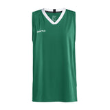 Progress Basket Singlet Jr - Green - Front