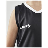 Progress Basket Singlet Jr - Black - Closeup 5