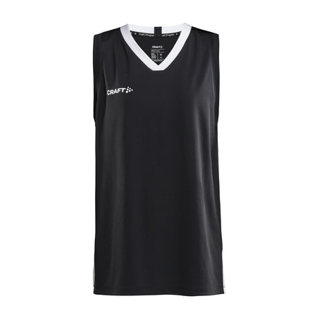Progress Basket Singlet Jr - Black - Front