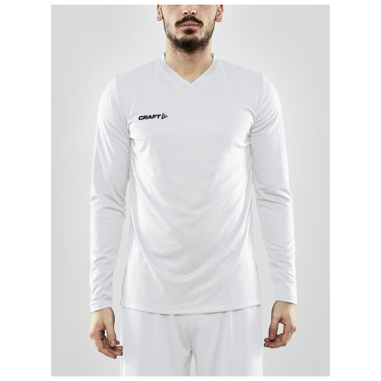 Progress Ls Basket Jersey M - White - Closeup 1