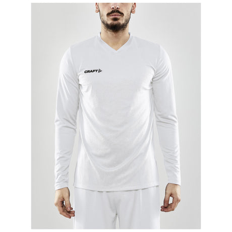 Progress Ls Basket Jersey M - White - Closeup 1