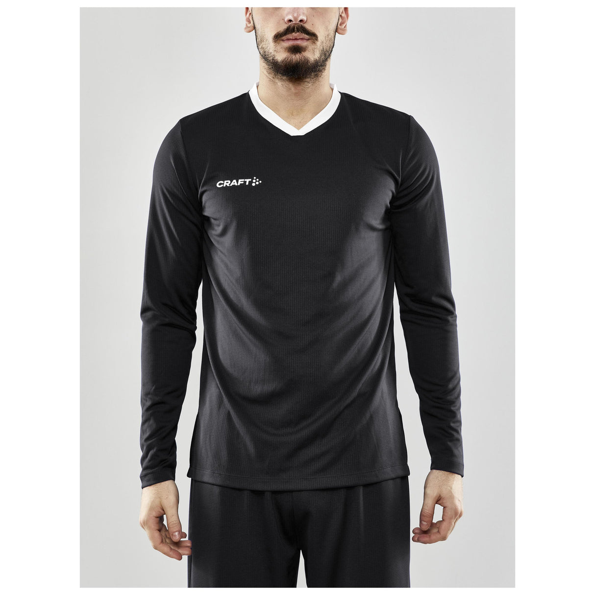 Progress Ls Basket Jersey M - Black - Closeup 1