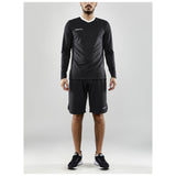 Progress Ls Basket Jersey M - Black - Closeup 4