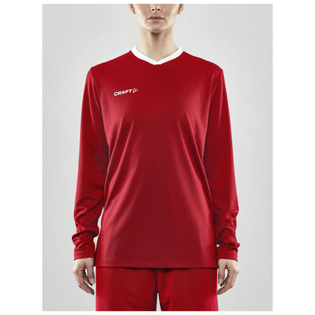 Progress Ls Basket Jersey W - Red - Closeup 1