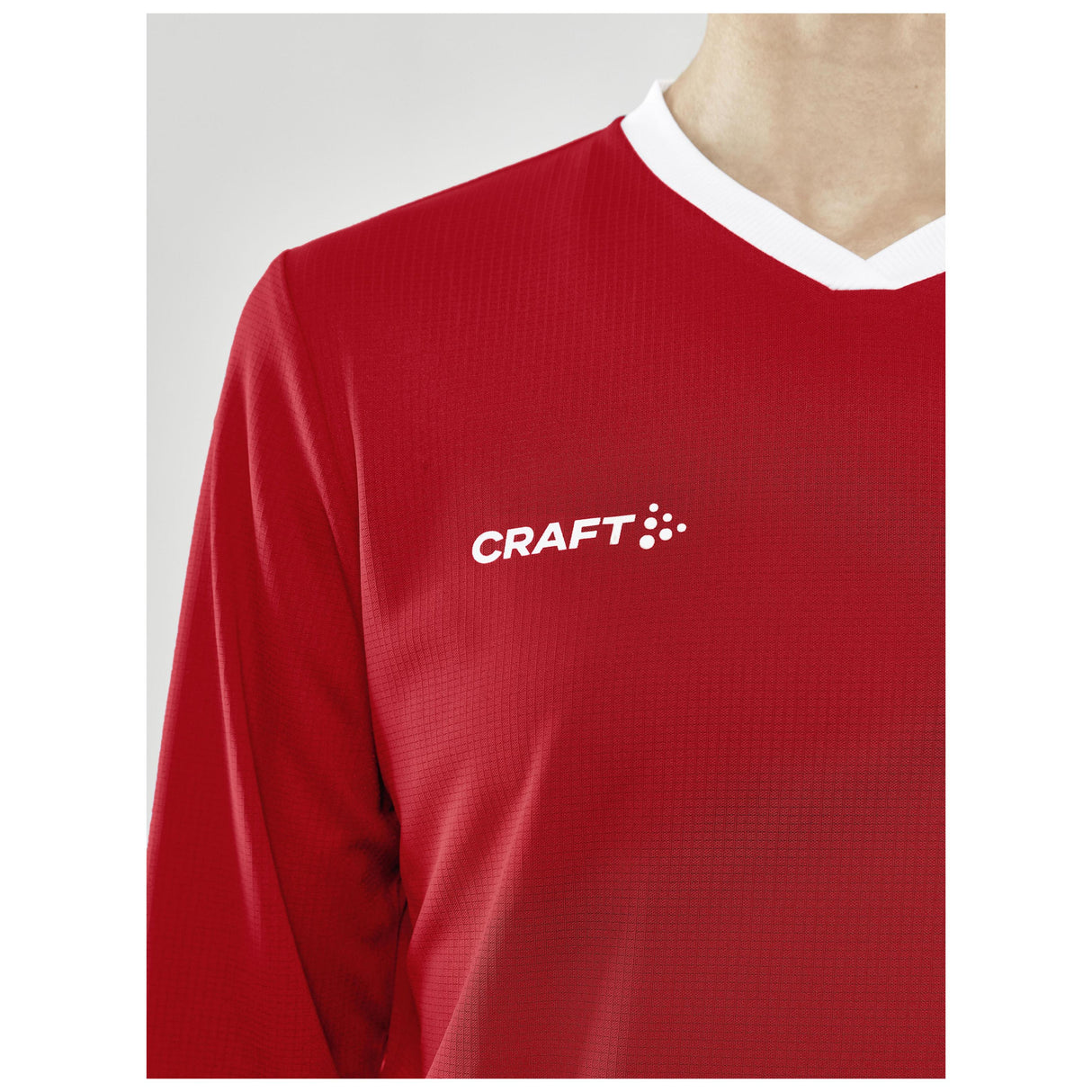 Progress Ls Basket Jersey W - Red - Closeup 4