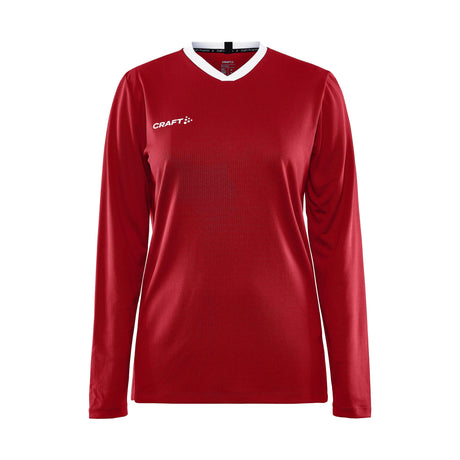 Progress Ls Basket Jersey W - Red - Front