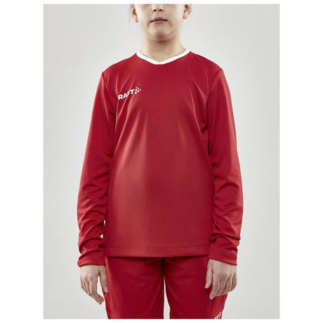 Progress Ls Basket Jersey Jr - Red - Closeup 1