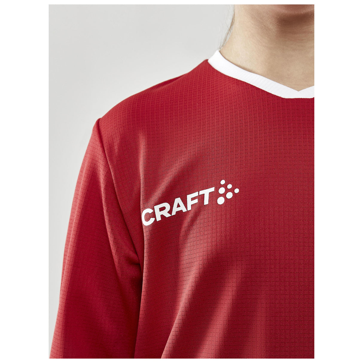 Progress Ls Basket Jersey Jr - Red - Closeup 4