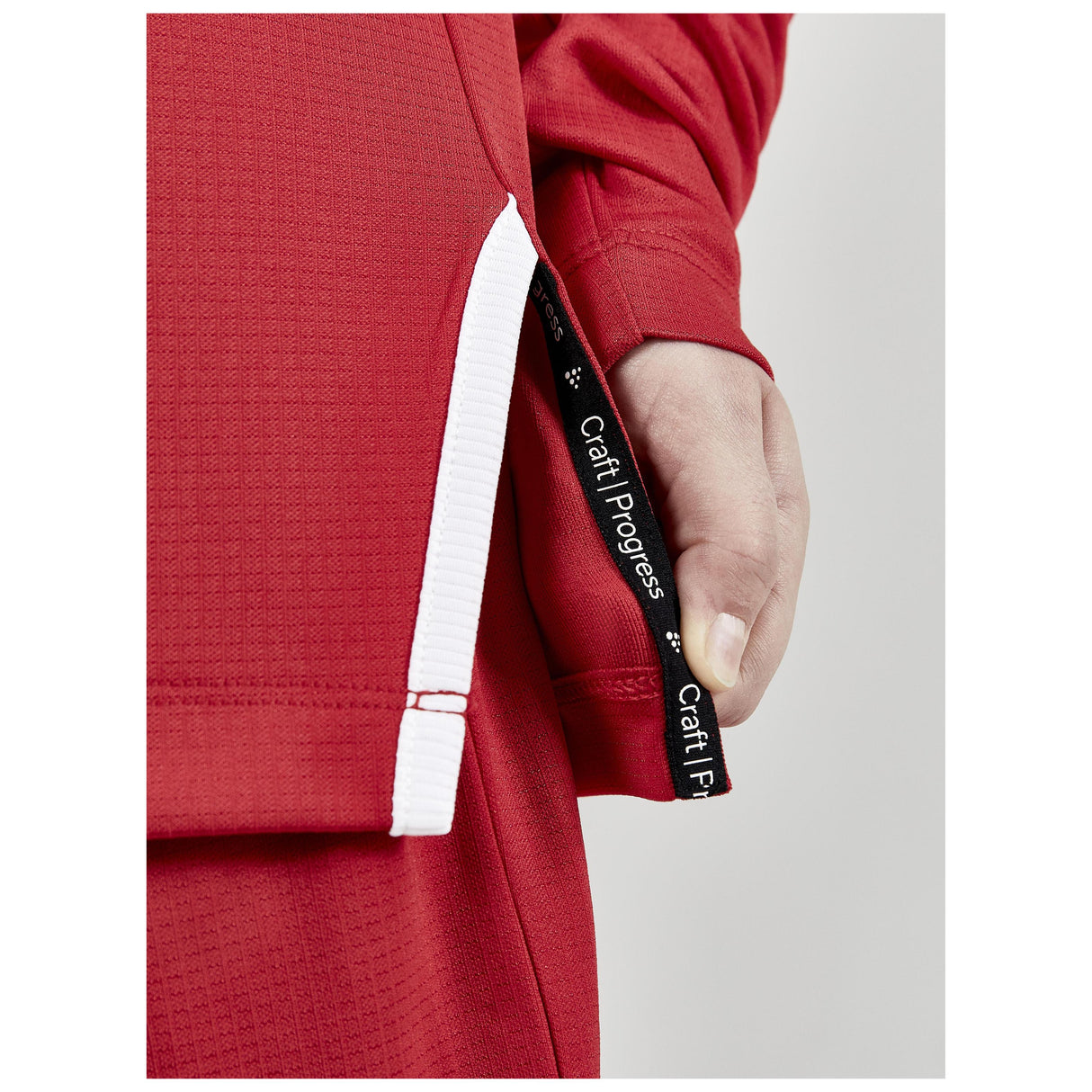 Progress Ls Basket Jersey Jr - Red - Closeup 5