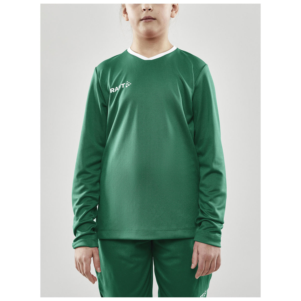 Progress Ls Basket Jersey Jr - Green - Closeup 1
