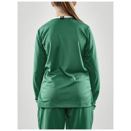 Progress Ls Basket Jersey Jr - Green - Closeup 3