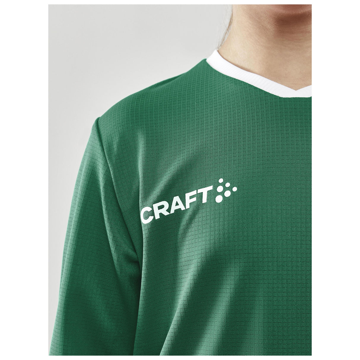 Progress Ls Basket Jersey Jr - Green - Closeup 4