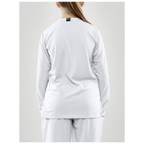 Progress Ls Basket Jersey Jr - White - Closeup 3