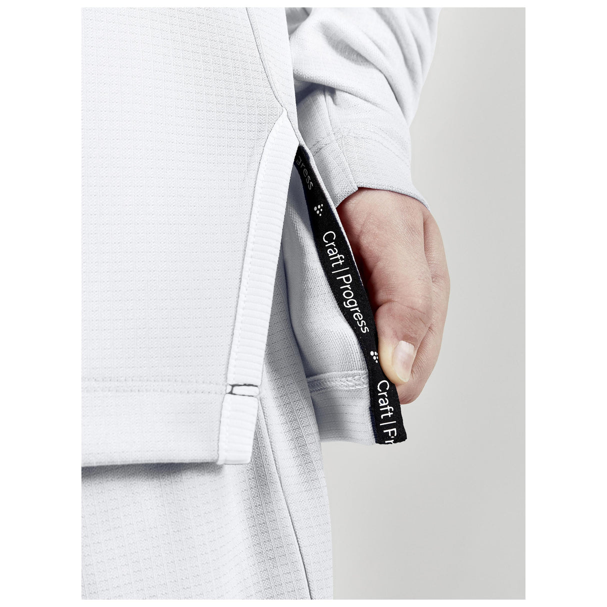 Progress Ls Basket Jersey Jr - White - Closeup 5