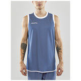 Progress Reversible Singlet M - Club Cobolt/White - Closeup 1