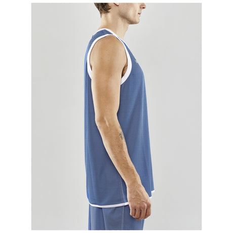 Progress Reversible Singlet M - Club Cobolt/White - Closeup 2