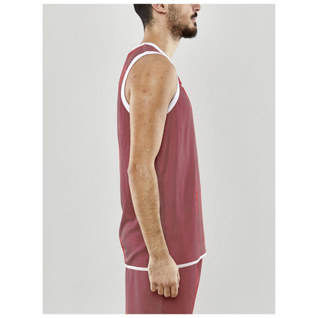 Progress Reversible Singlet M - Red/White - Closeup 2