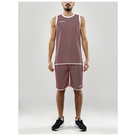 Progress Reversible Singlet M - Red/White - Closeup 4