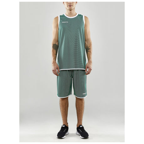 Progress Reversible Singlet M - Green/White - Closeup 6