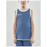 Progress Reversible Singlet Jr - Club Cobolt/White - Closeup 1