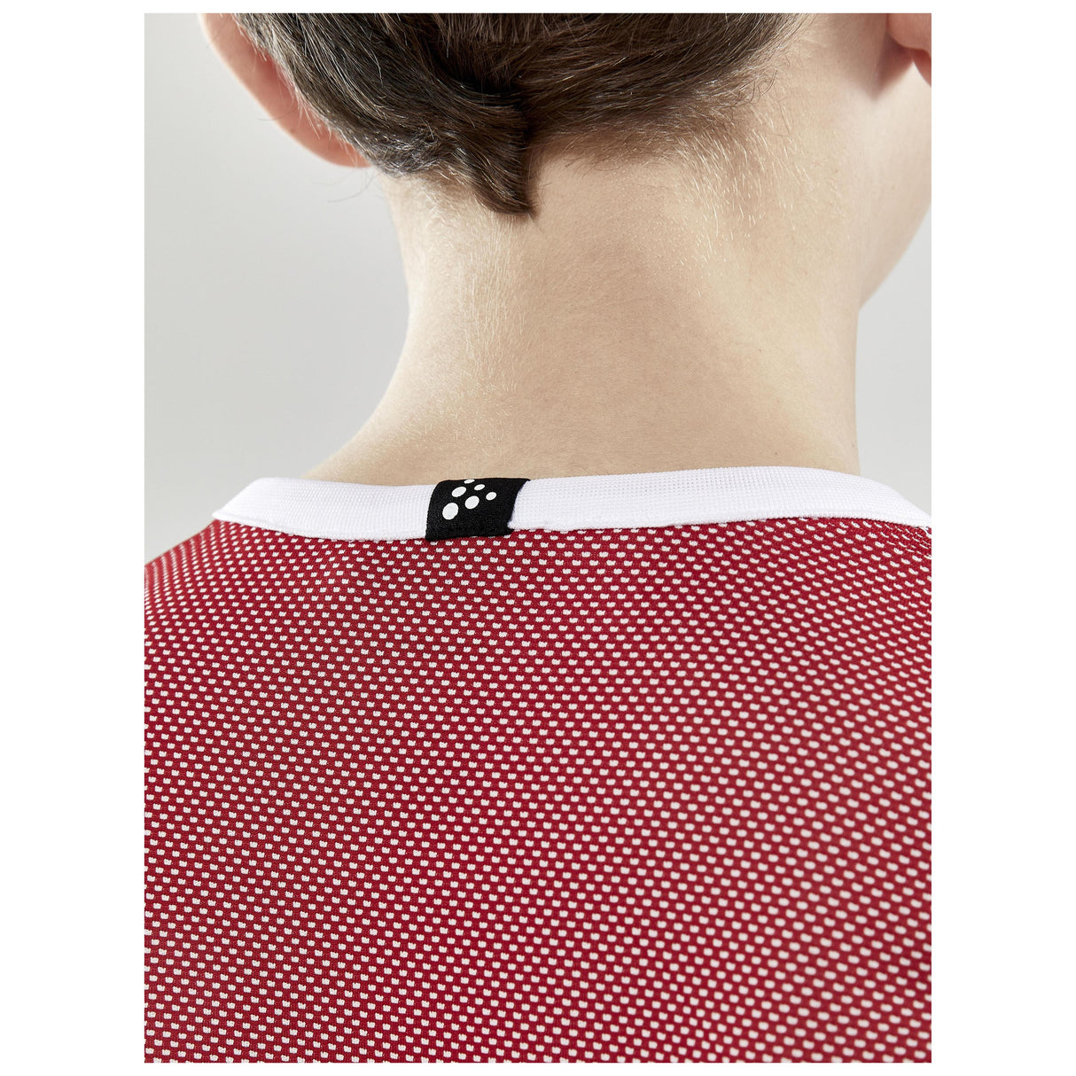 Progress Reversible Singlet Jr - Red/White - Closeup 4