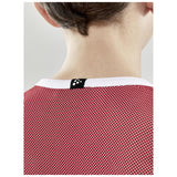 Progress Reversible Singlet Jr - Red/White - Closeup 4