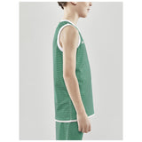 Progress Reversible Singlet Jr - Green/White - Closeup 2