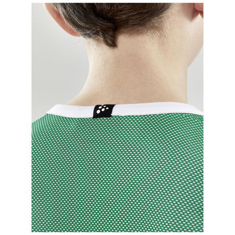 Progress Reversible Singlet Jr - Green/White - Closeup 4
