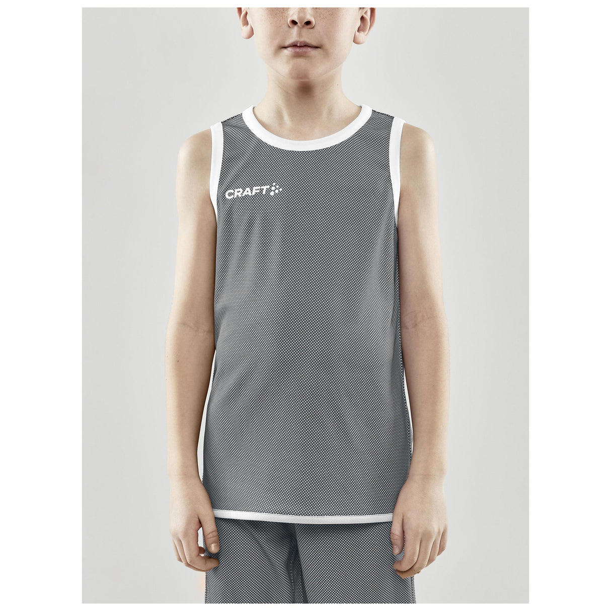 Progress Reversible Singlet Jr - Black/White - Closeup 1