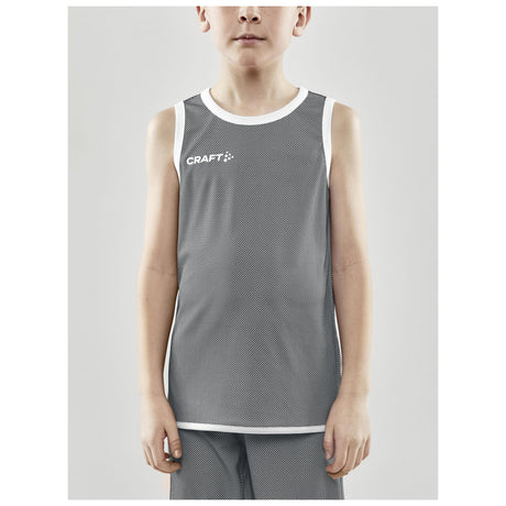 Progress Reversible Singlet Jr - Black/White - Closeup 1
