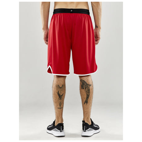 Progress Basket Shorts M - Red - Closeup 3