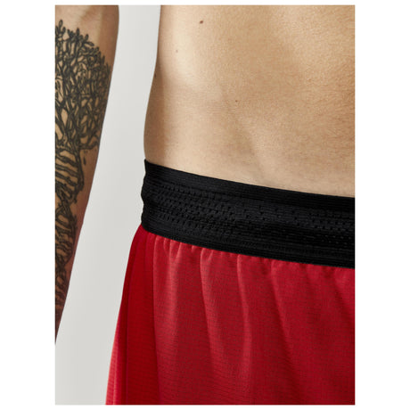 Progress Basket Shorts M - Red - Closeup 4